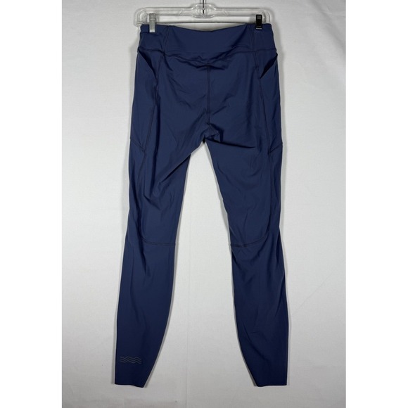 Janji Pants Womens Medium Blue Gray Pace Tights Running Outdoor Stretch Hike - Picture 2 of 7